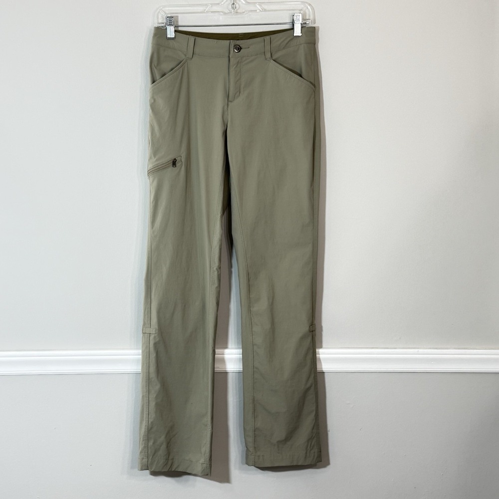 Patagonia Quandary Hiking Trail Pants Women's Sz 2 Shale Khaki Convertible Gorp